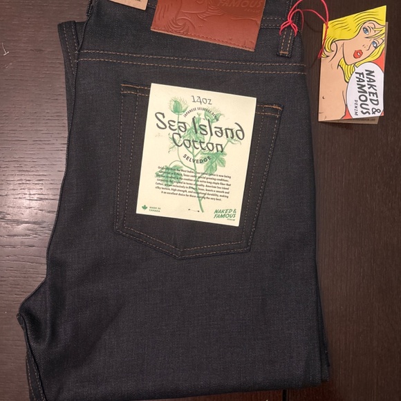 Sea Island Denim, Naked & Famous Tag 32 Weird Guy - Picture 4 of 5